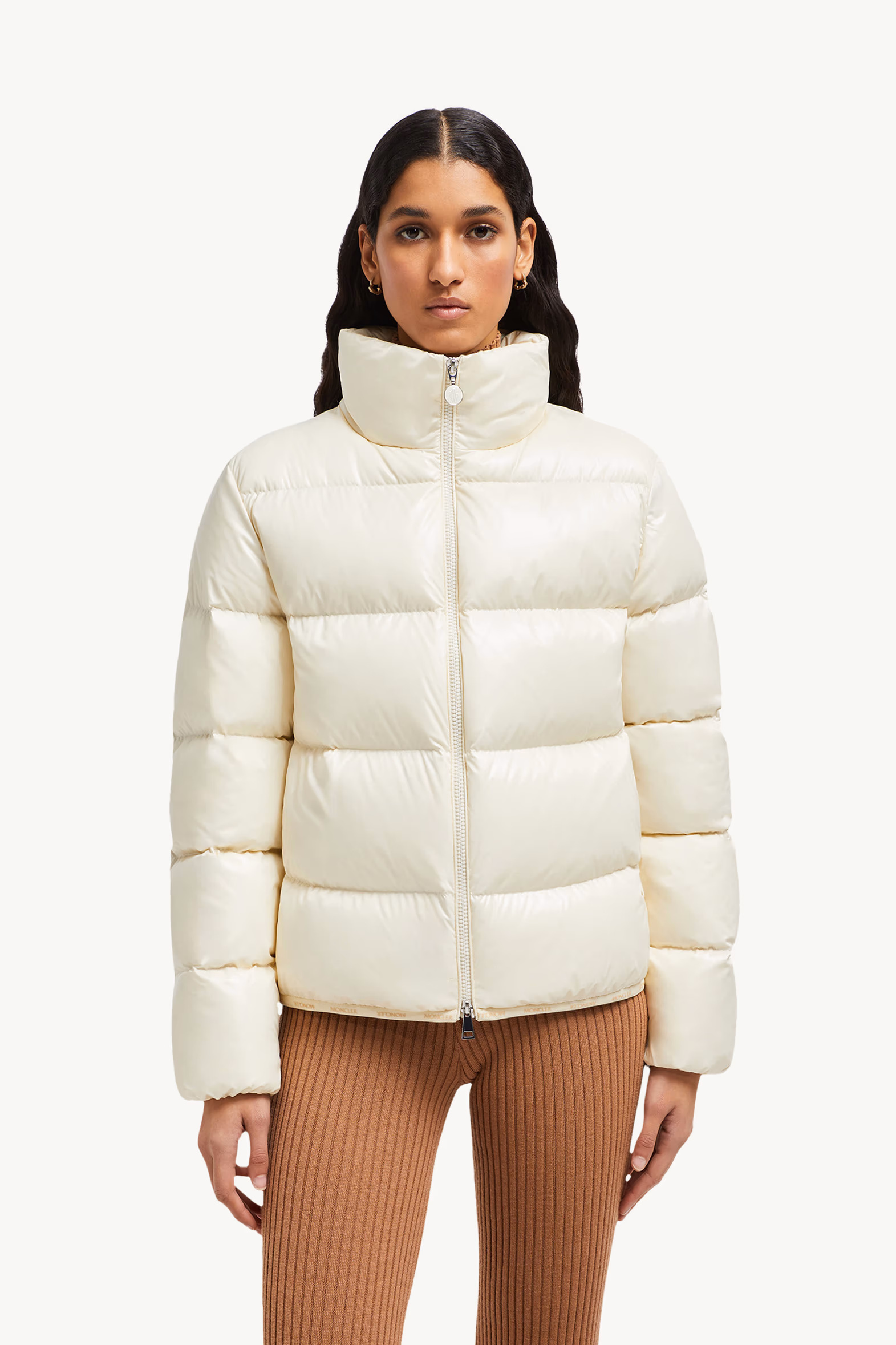 Abbadia Short Down Jacket Women Off White Moncler 3